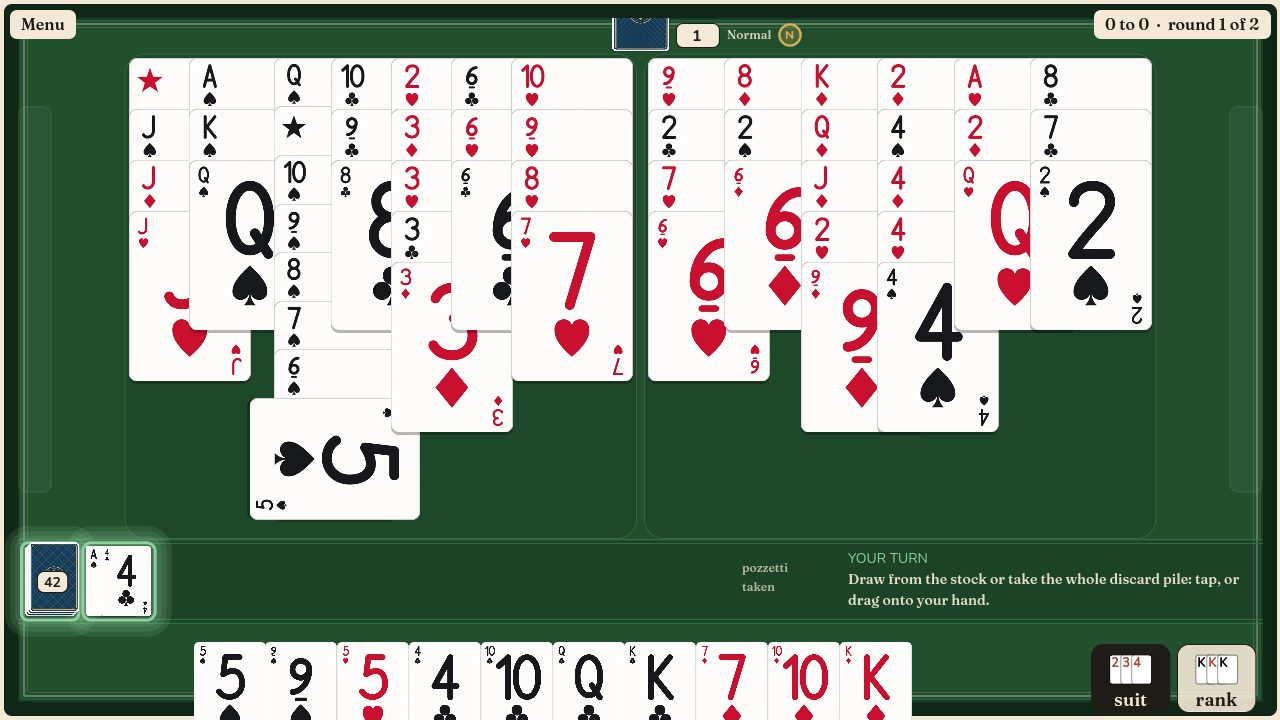 Late in the hand: long runs and sets, the burracos laid crosswise