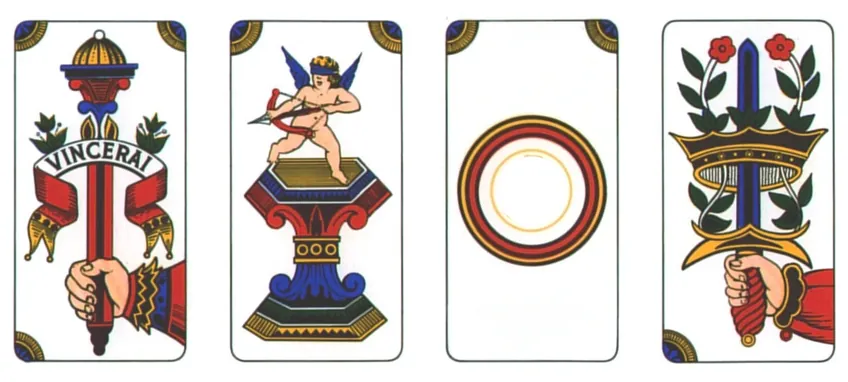 The four aces of the Bergamasche cards